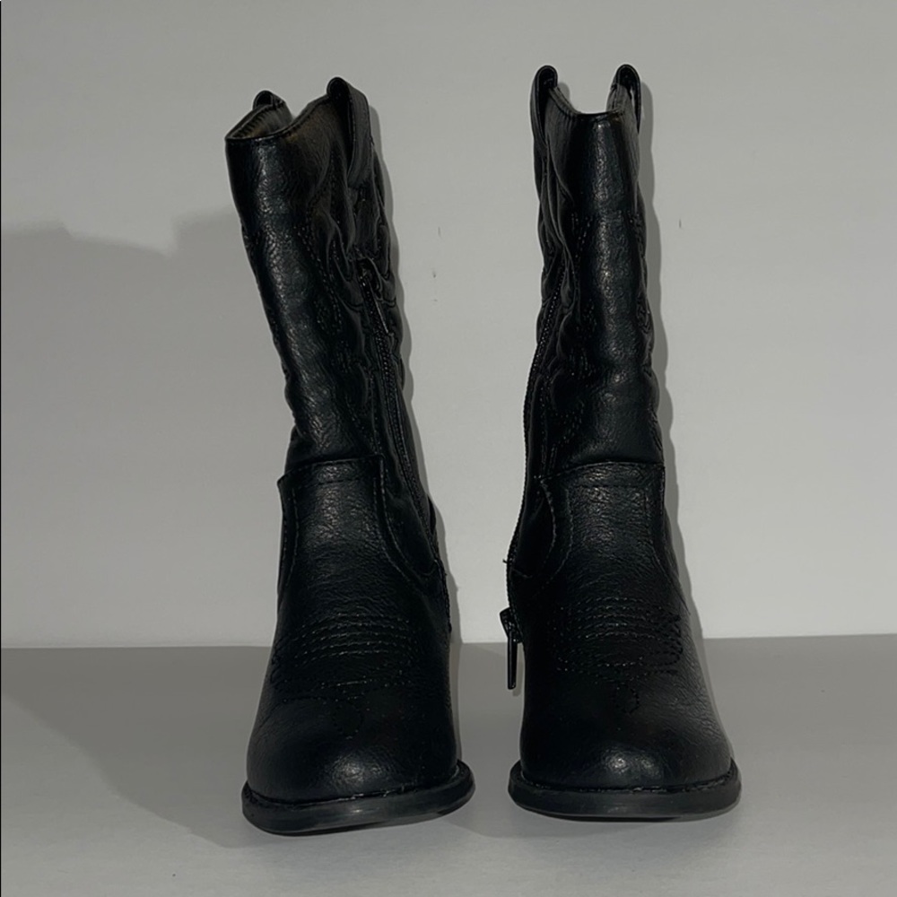 Black toddler cowboy boots | size 6